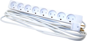 Microconnect GRU0085WDK rozgałęziacz 5 m 8 x gniazdo sieciowe Wewnętrzna Biały