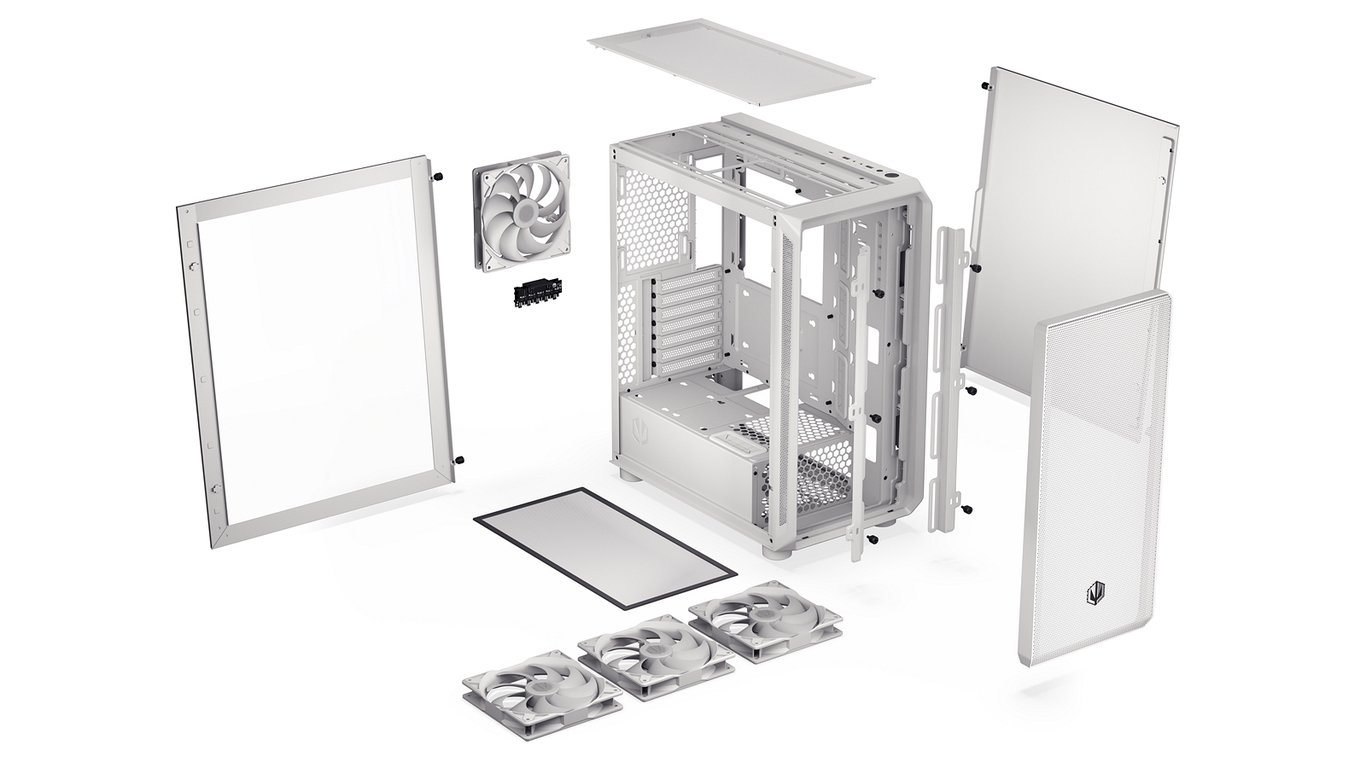 ENDORFY ARX 500 ARGB White Midi Tower Biały