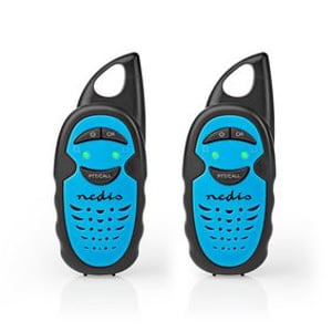 Nedis WLTK0300BU 3-channel 446 MHz Walkie-Talkie, Black, Blue