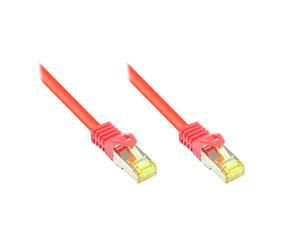 Alcasa 8070R-003R kabel sieciowy Czerwony 0,25 m Cat7 S/FTP (S-STP)