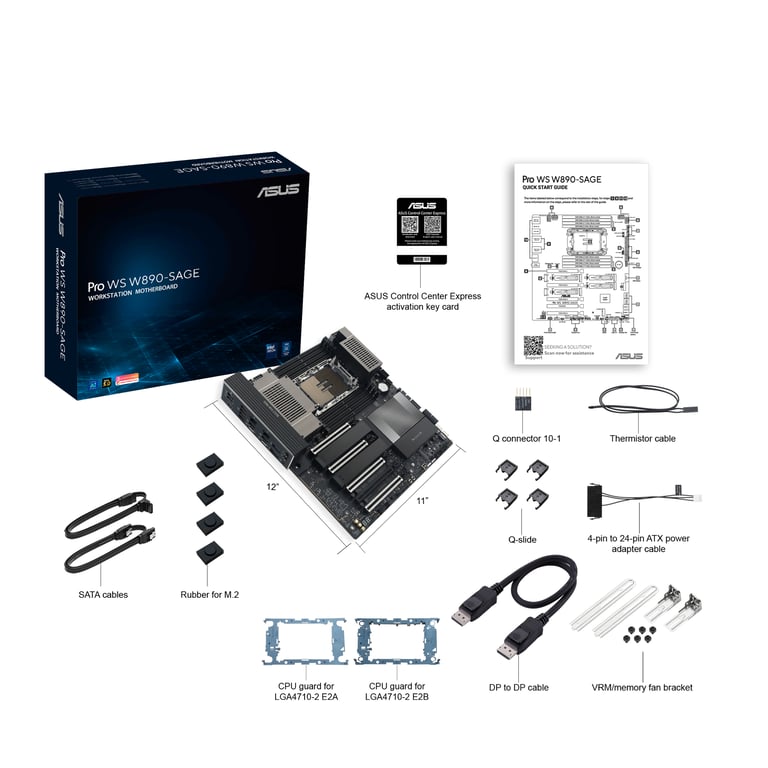фото Материнская плата Asus Pro WS W890-SAGE (90MB1MW0-M0EAY0) 3