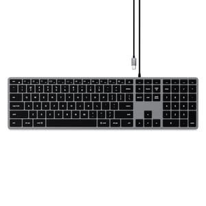 Satechi Slim W3 klawiatura Uniwersalne USB QWERTY Angielski Aluminium, Czarny