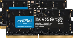 Crucial CT2K16G56C46S5 Speichermodul 32 GB 2 x 16 GB DDR5 262-Pin-SO-DIMM mit ECC-Korrektur