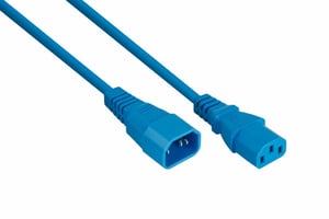 Kabelmeister SK1430-B020 kabel zasilające Niebieski 2 m IEC C14 C13 panel