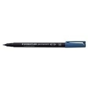 Staedtler 317-3 Permanent Marker, Bullet Tip, Blue, 10 pcs.