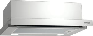 Gorenje BHP523E10X okap kuchenny Pół wbudowany (wyciągany) Stal nierdzewna 180 m³/h