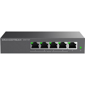 Grandstream Networks GWN7700P Netzwerk-Switch, unmanaged, Gigabit-Ethernet (10/100/1000), PoE-Unterstützung, schwarz