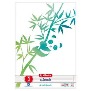 Herlitz GREENline notatnik A4 50 ark. Zielony, Biały