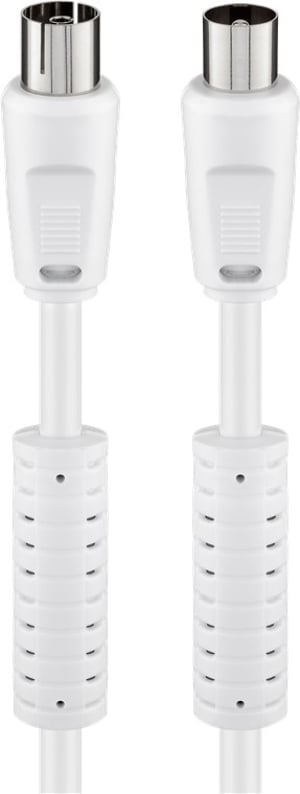Goobay 50726 kabel koncentryczny 7,5 m Biały