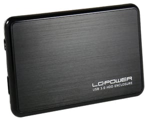 LC-Power LC-25BUB3 obudowa do dysków twardych Aluminium, Czarny 2.5"