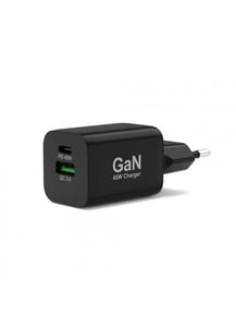 Port Designs 900105-EU Ladegerät für mobile Geräte: Netbook, Laptop, Smartphone, Tablet, schwarz, Wechselstrom, Schnellladung, intern