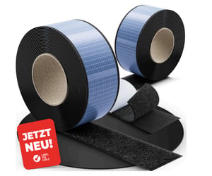 Label-the-cable LTC 1610-5-50 silver adhesive tape Suitable for indoor use Suitable for outdoor use 5 m Black