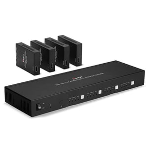 Lindy 38328 AV-Verlängerungskabel AV-Sender und -Empfänger Schwarz