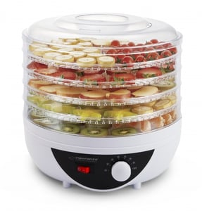 Esperanza EKD002 odwadniacz żywności Czarny, Przezroczysty, Biały 250 W