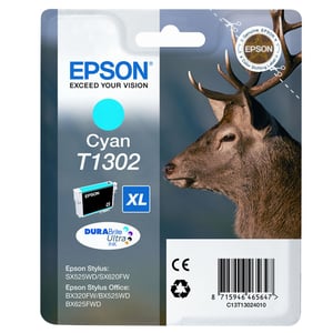 Epson Stag Cyan Ink Cartridge T1302 DURABrite Ultra Ink