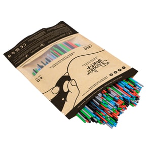 3Doodler Primary Pow Mixed Bag 250 Kompostierbarer Kunststoff Blau, Grün, Grau, Rot 1 g
