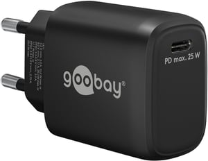 Goobay 65367 ładowarka do urządzeń przenośnych Laptop, Smartfon, Tablet Czarny Prąd przemienny Wewnętrzna