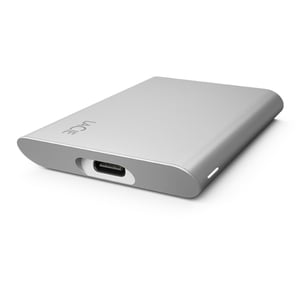 LaCie STKS1000400 Extern SSD-enhet med Thunderbolt-teknik, 1 TB, USB Type-C 3.2 Gen 2 (3.1 Gen 2), silver