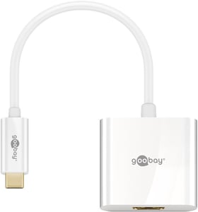 Goobay 66259 externe USB-Grafikkarte, weiß