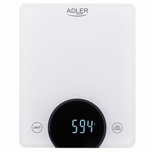 Adler AD 3173W Kitchen Scale, White, Built-in, Rectangular, Electronic Kitchen Scale
