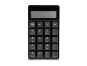 DeLOCK 2-in-1-Tastatur mit USB-Typ-A-Anschluss und Taschenrechnerfunktion, kabellos (2,4 GHz), schwarz