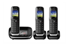 Panasonic KX-TGJ323 Telefon w systemie DECT Nazwa i identyfikacja dzwoniącego Czarny