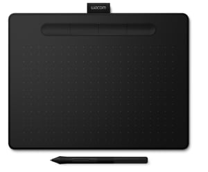 Wacom Intuos M Bluetooth Graphics Tablet, Black, 2540 lpi, 216 x 135 mm, USB/Bluetooth