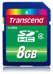 Transcend TS8GSDHC4 8-GB-SDHC-Flash-Speicherkarte