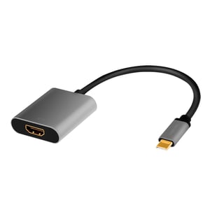 LogiLink CUA0103 USB 3.2 Gen 1 Type-C to HDMI-A Adapter, Black, Gray