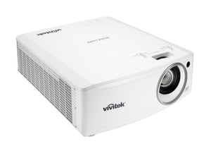 Vivitek DU4771Z Großraumprojektor, 6000 ANSI-Lumen, DLP, WUXGA (1920x1200), 3D-kompatibel, weiß