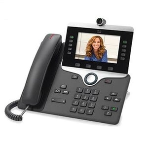Cisco 8865, generalüberholtes VoIP-Telefon, dunkelgrau, 5 Leitungen, WLAN
