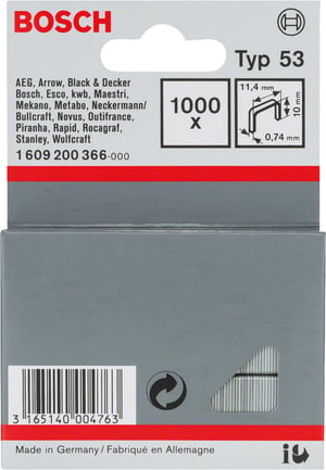 Bosch 1 609 200 366 stempel Zszywki paczka 1000 zszywek