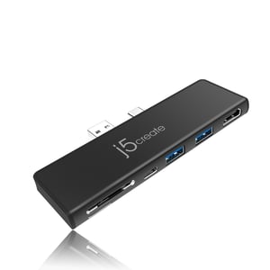 j5create JCD324B Wired USB 3.2 Gen 2 (3.1 Gen 2) Type-C Black