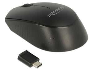 DeLOCK 12526 Office Ambidextrous RF Wireless Optical Mouse, 1000 DPI