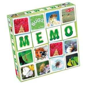 Tactic Memo Bugs Card Game Matching Page