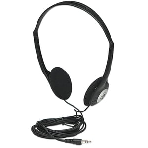 Manhattan 177481 hörlurar/headset, trådbundet, huvudband, musik, svart