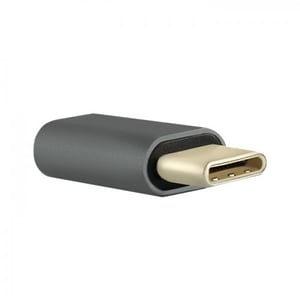 Qoltec 50478 adapter för USB 2.0 Type C- till micro USB Type B-kablar, aluminium
