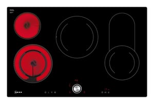 Neff T18PT16X0 Cooktop, Black, Built-in, 80 cm, Ceramic, 4 zones