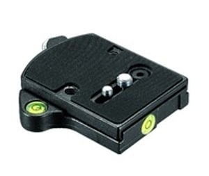 Manfrotto 394 Quick Adaptor „Low Profile“ Stativ, schwarz