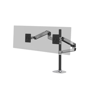 Ergotron LX-serien LX Dual Stacking Arm Tall Pole 101,6 cm (40") skrivbord i aluminium