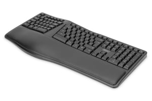 Digitus Ergonomiskt tangentbord, trådlöst 2,4 GHz
