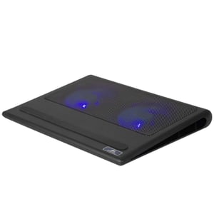 Rivacase 5557 Laptop Cooling Pad, 43.9 cm (17.3"), 1100 RPM, Black