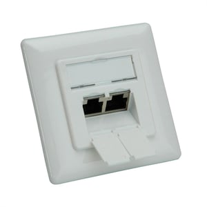 ROLINE 25.16.8490 Steckdose 2 x RJ-45 Weiß