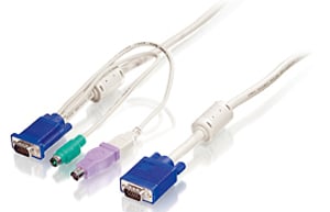 LevelOne ACC-2101 KVM-Kabel, weiß, 1,8 m