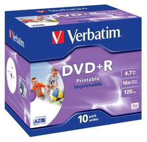 Verbatim 43508 4.7 GB DVD+R, 10-pack