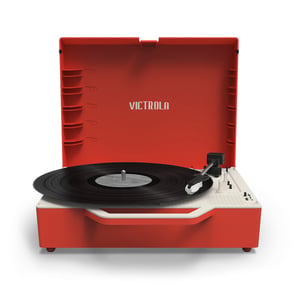 Victrola Re-Spin Gramofon z napędem pasowym Czerwony