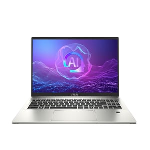 MSI Prestige A16 Al+A3HMG-036 AMD Ryzen AI 9 365 Laptop 40.6 cm (16") Quad HD+ 32 GB LPDDR5x-SDRAM 1 TB SSD Wi-Fi 7 (802.11be) Windows 11 Home Silver