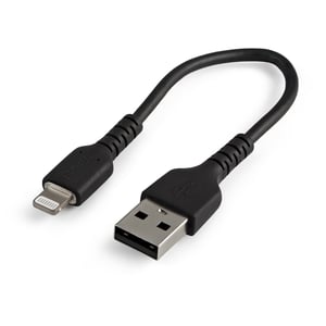 StarTech RUSBLTMM15CMB Phone Cable, Black, 0.15 m, USB-A to Lightning