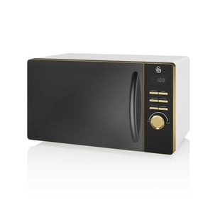 Swan Gatsby White Solo Countertop Microwave, 23 l, 800 W