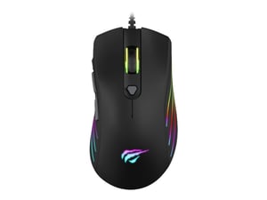 Havit GAMING MOUSE RGB 6400 DPI MS1002 myszka Dla praworęcznych USB Typu-A Optyczny 3200 DPI